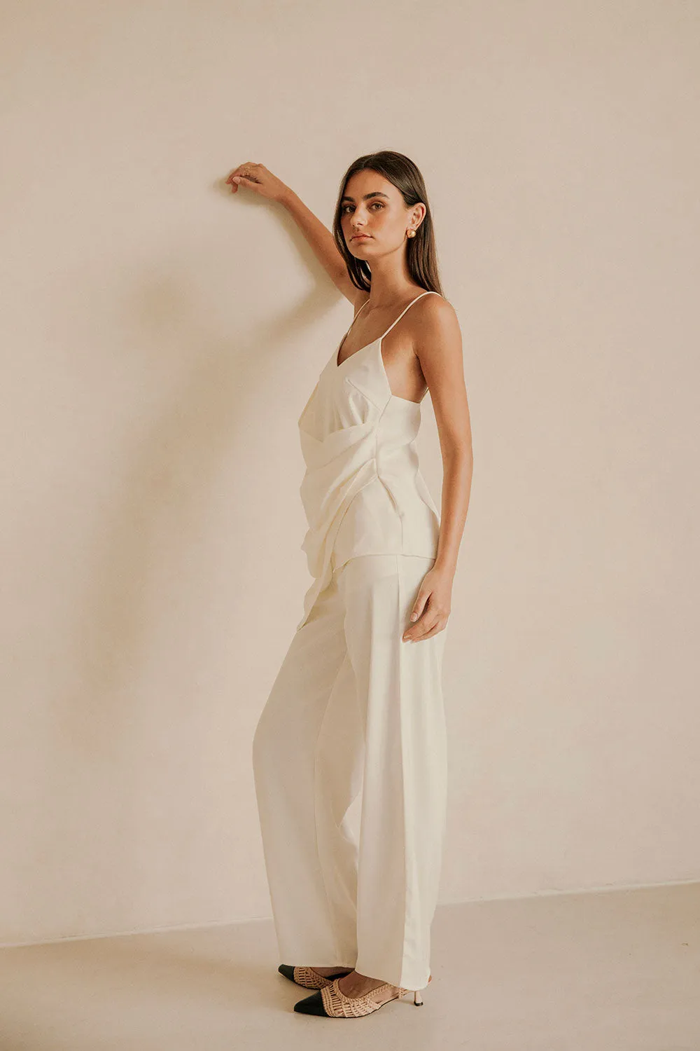 SAMPLE-Zarah Pants - Ivory sold by Sabo Skirt product image thumbnail 4