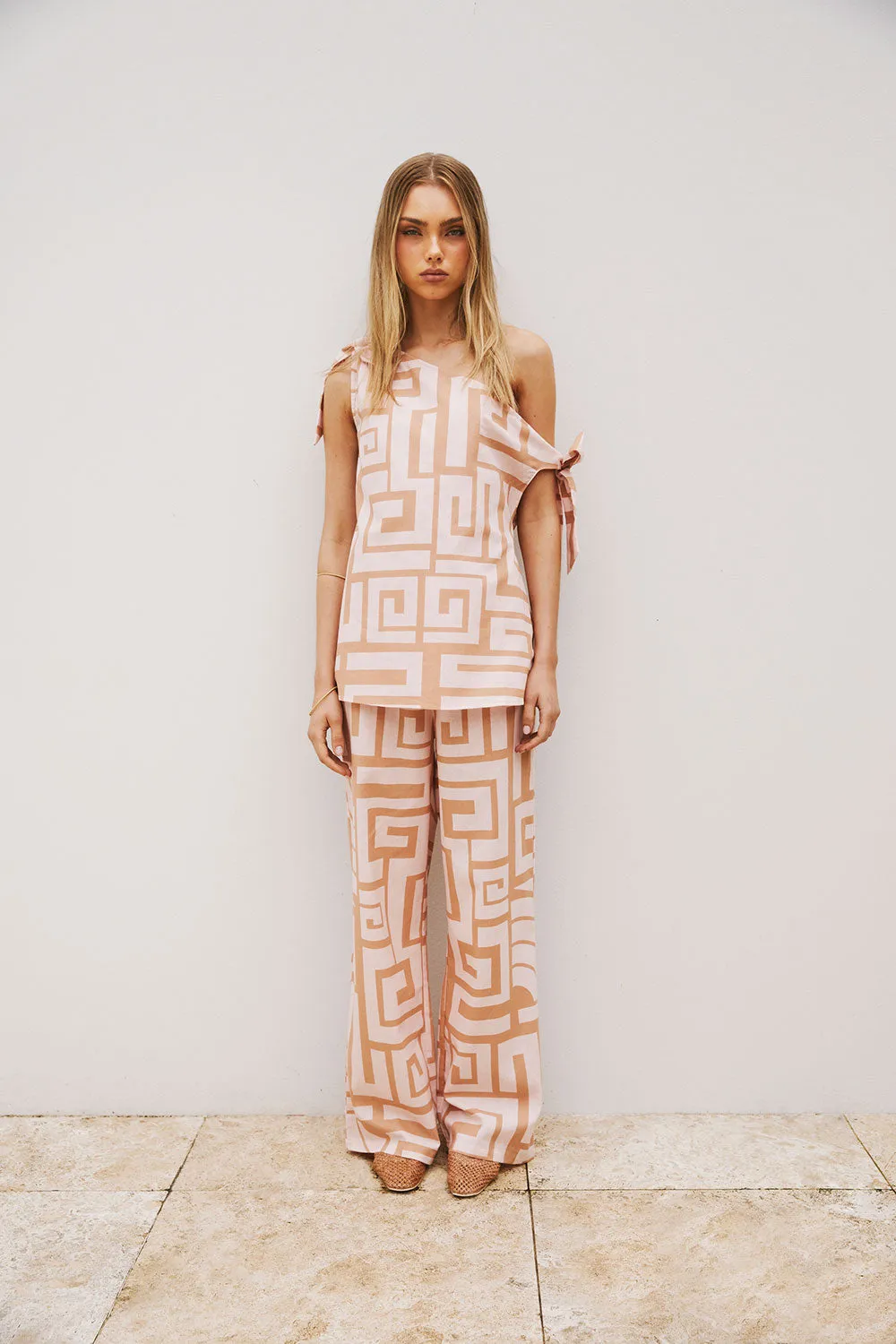 SAMPLE-Kahli Pants - Hellenic Maze sold by Sabo Skirt product image thumbnail 3