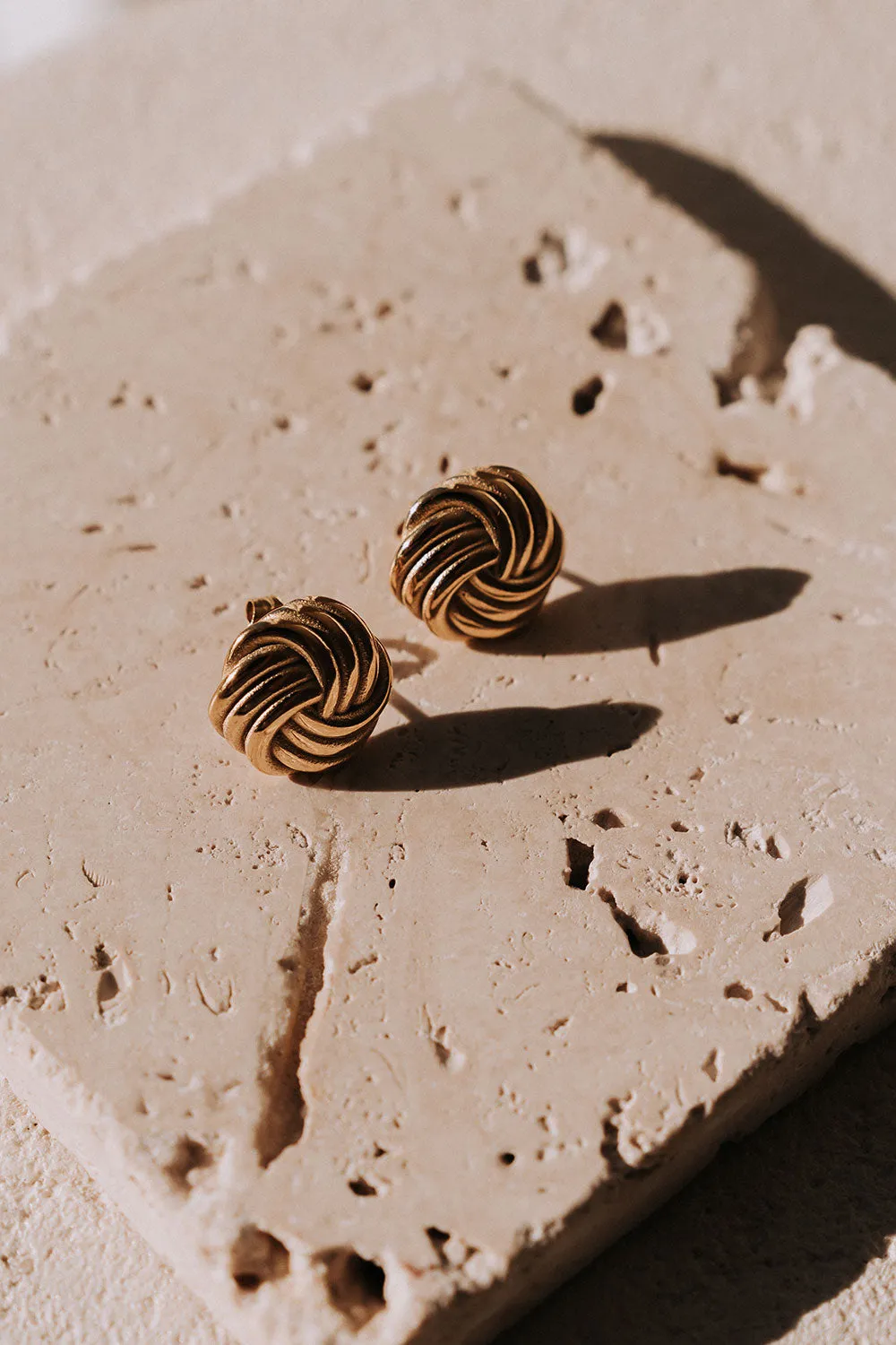 18K Elouise Knot Earrings sold by Sabo Skirt