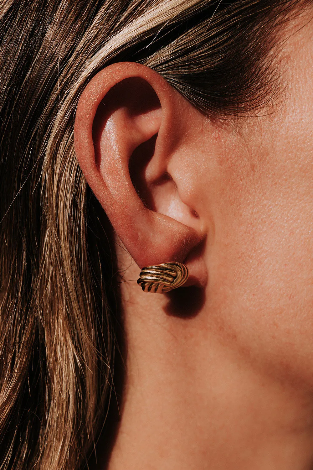 18K Elouise Knot Earrings sold by Sabo Skirt product image thumbnail 3