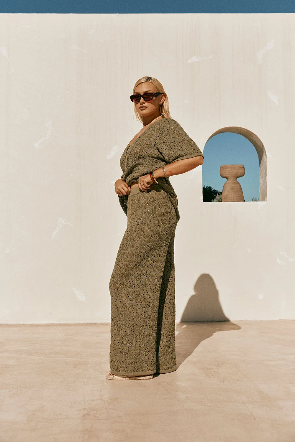 Umiko Pants - Khaki sold by Sabo Skirt product image thumbnail 5