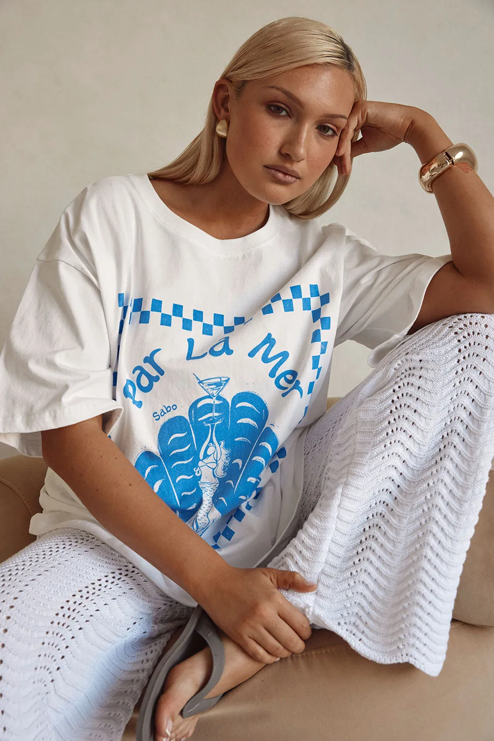 Par La Mer Top - Blue sold by Sabo Skirt product image thumbnail 4