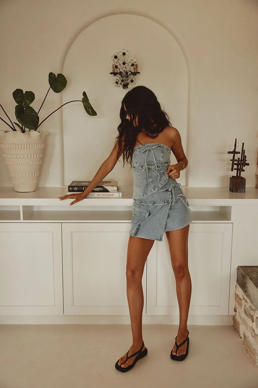 Luna Skirt - Denim sold by Sabo Skirt product image thumbnail 4