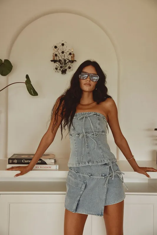 Fiore Top - Denim made by Sabo Skirt