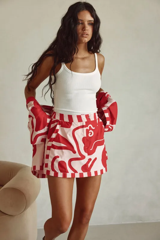 Delphia Skirt - Darling Floral sold by Sabo Skirt