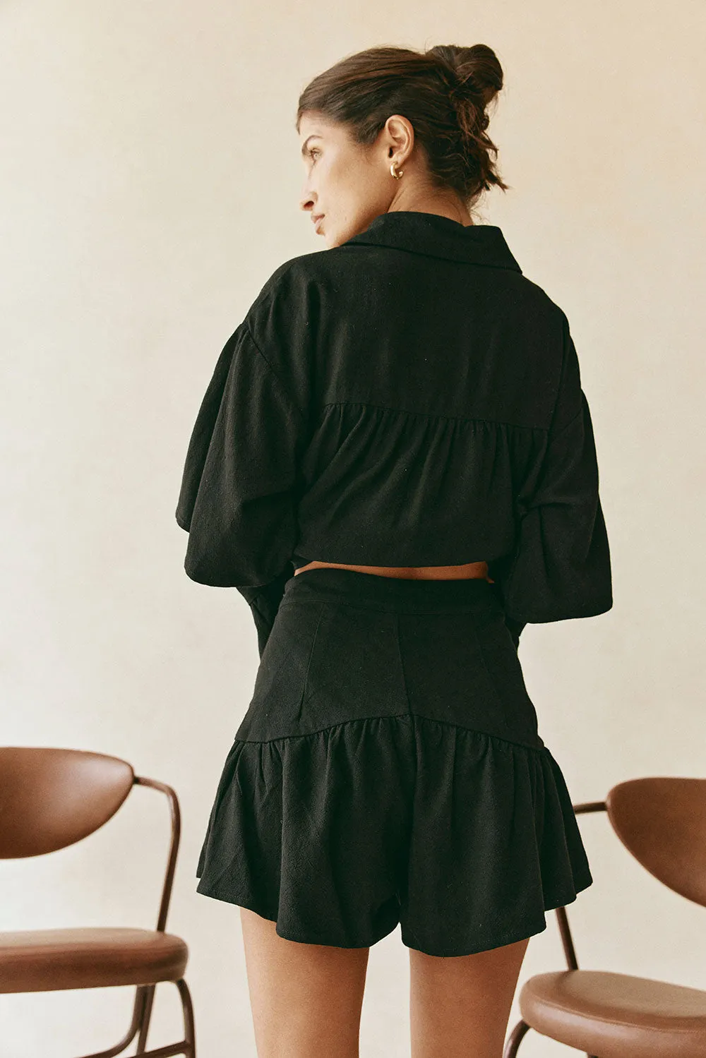 SAMPLE-Luna Shorts - Black sold by Sabo Skirt product image thumbnail 5