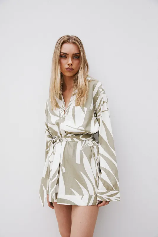 SAMPLE-Adele Dress - Palm sold by Sabo Skirt