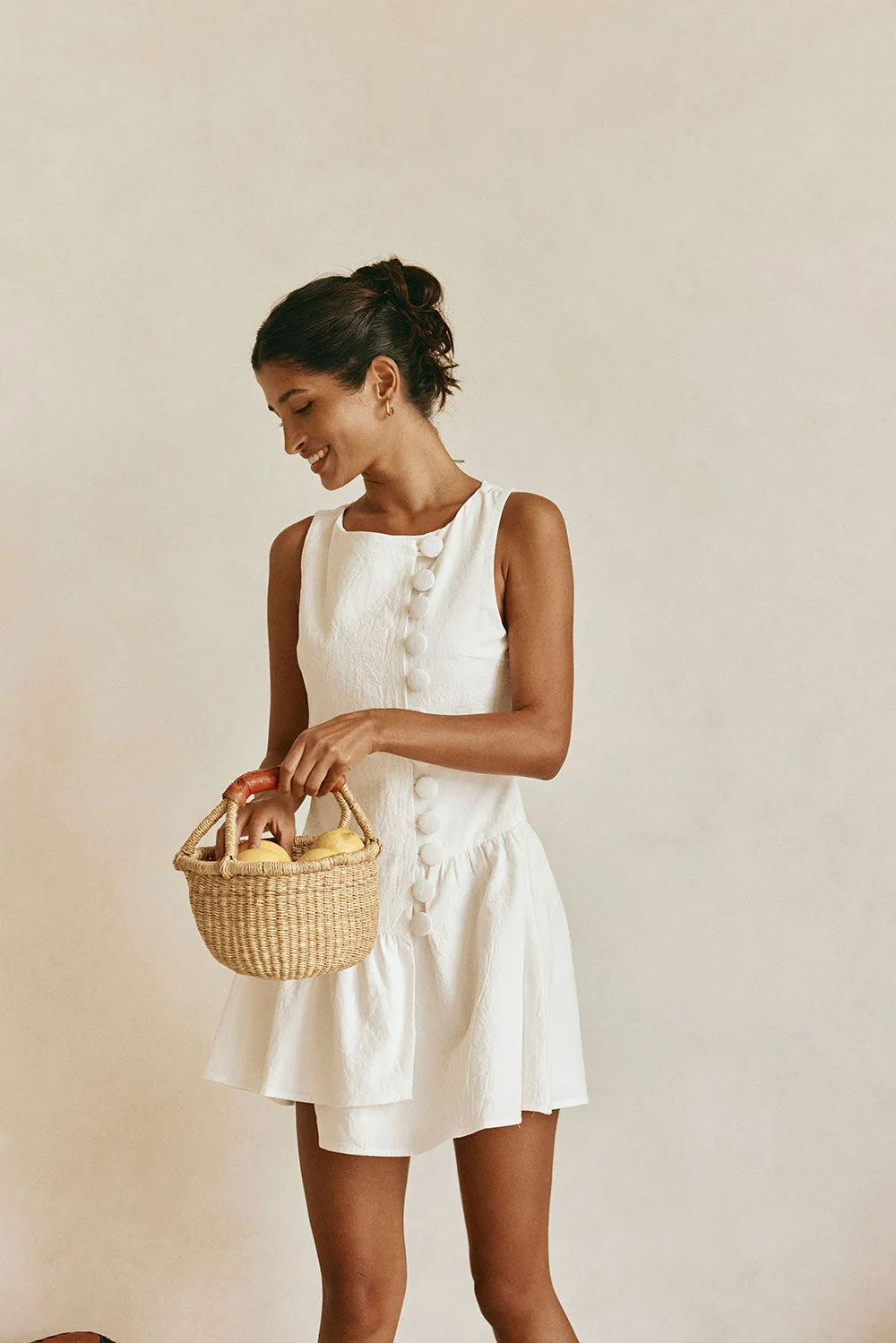 SAMPLE-Alfresco Dress - White sold by Sabo Skirt