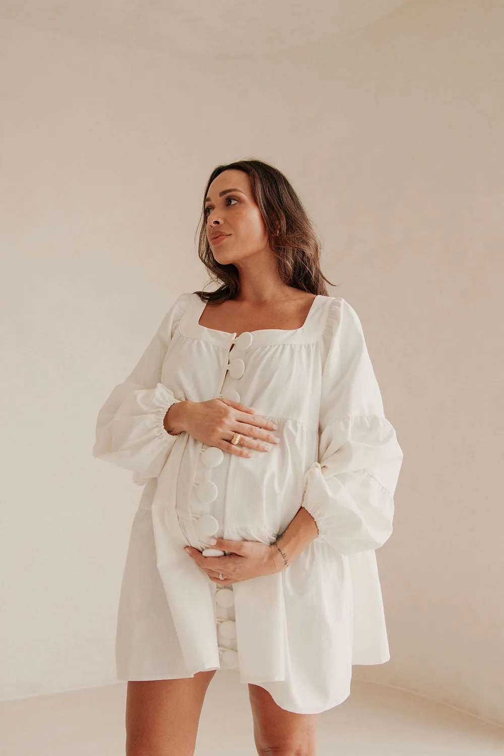 SAMPLE-Palmer Dress - White sold by Sabo Skirt product image thumbnail 4