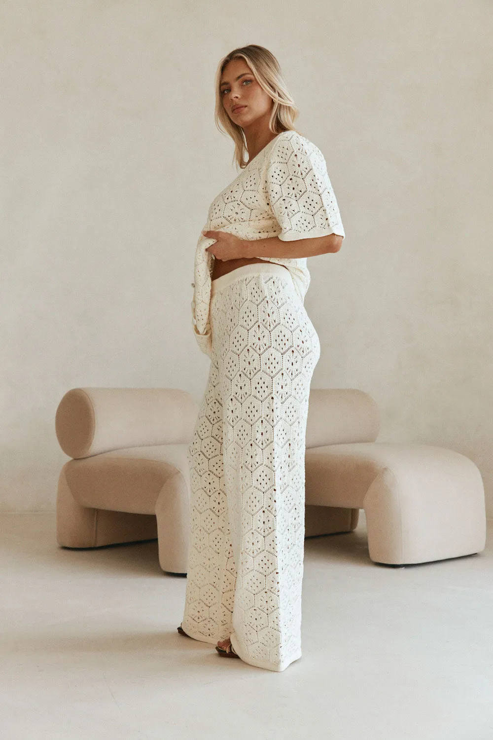 SAMPLE-Umiko Pants - Cream sold by Sabo Skirt product image thumbnail 4