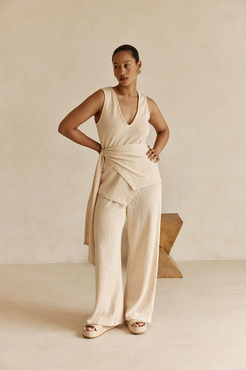 Liora Pants - Cream sold by Sabo Skirt product image thumbnail 3