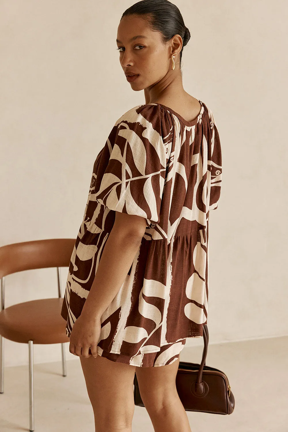 Scarlet Top - Painted Tiles sold by Sabo Skirt product image thumbnail 5