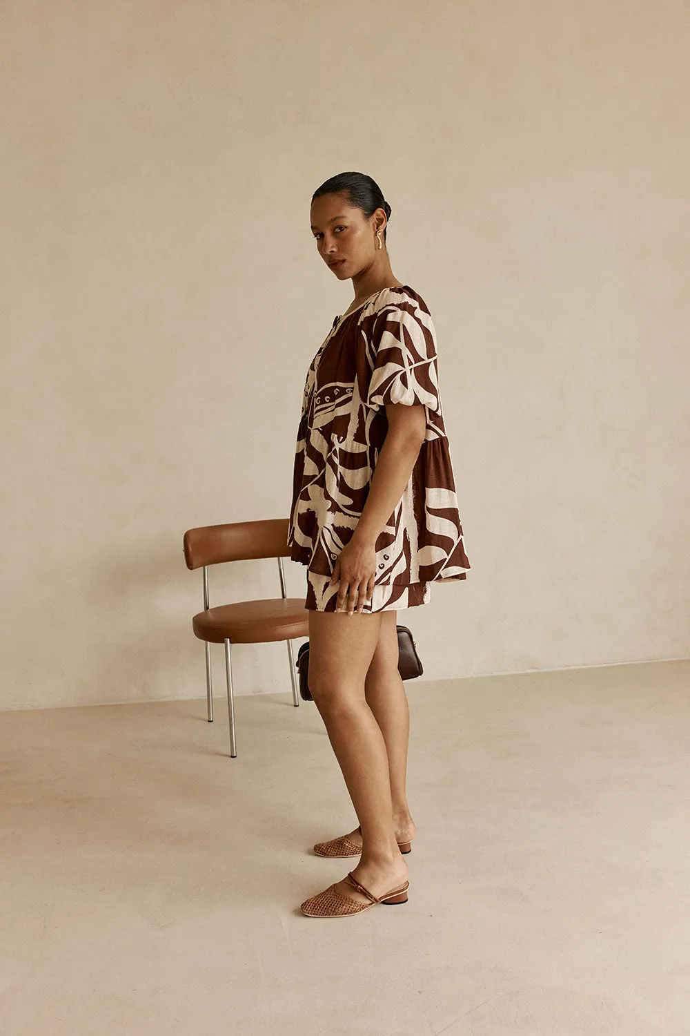 Scarlet Top - Painted Tiles sold by Sabo Skirt product image thumbnail 4