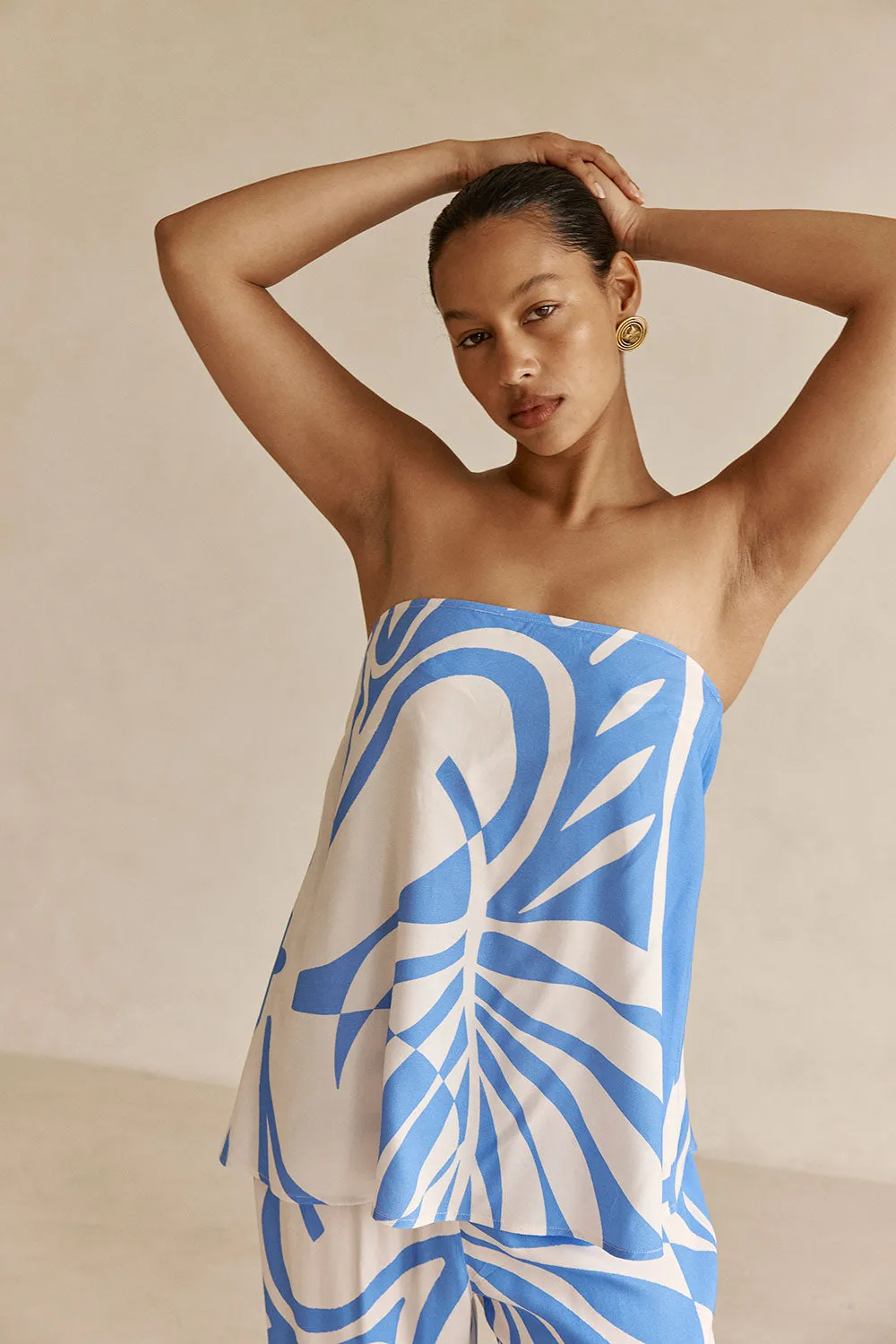 Alma Top - Palm Blue sold by Sabo Skirt product image thumbnail 5