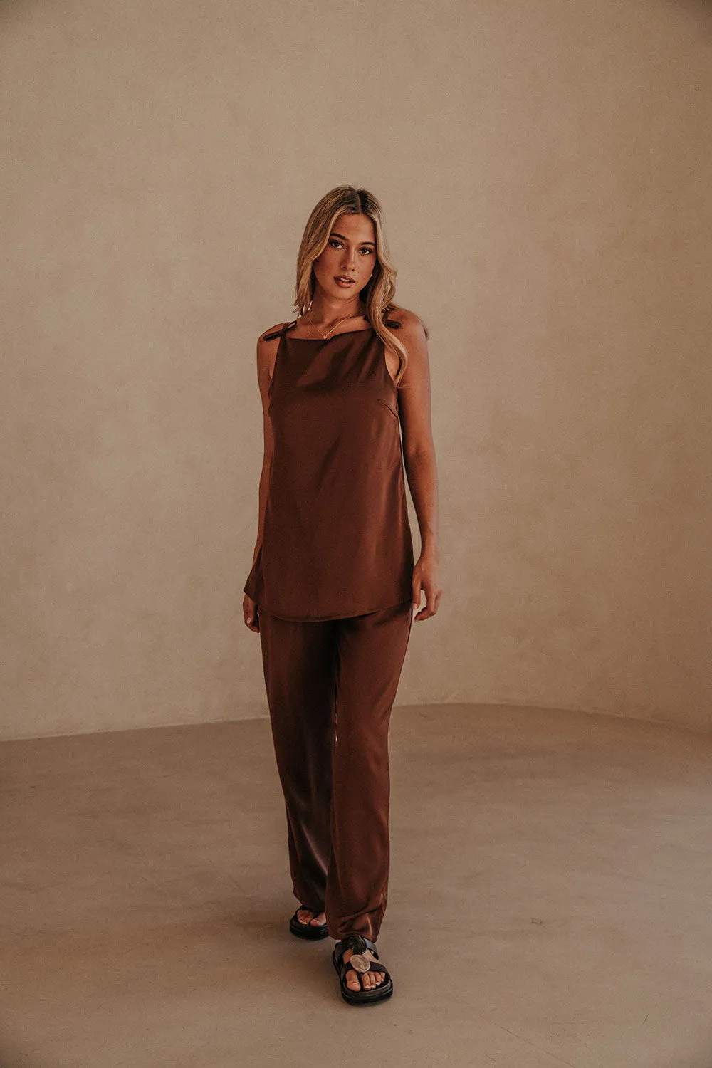 SAMPLE-Kinsley Jumpsuit - Chocolate sold by Sabo Skirt product image thumbnail 3