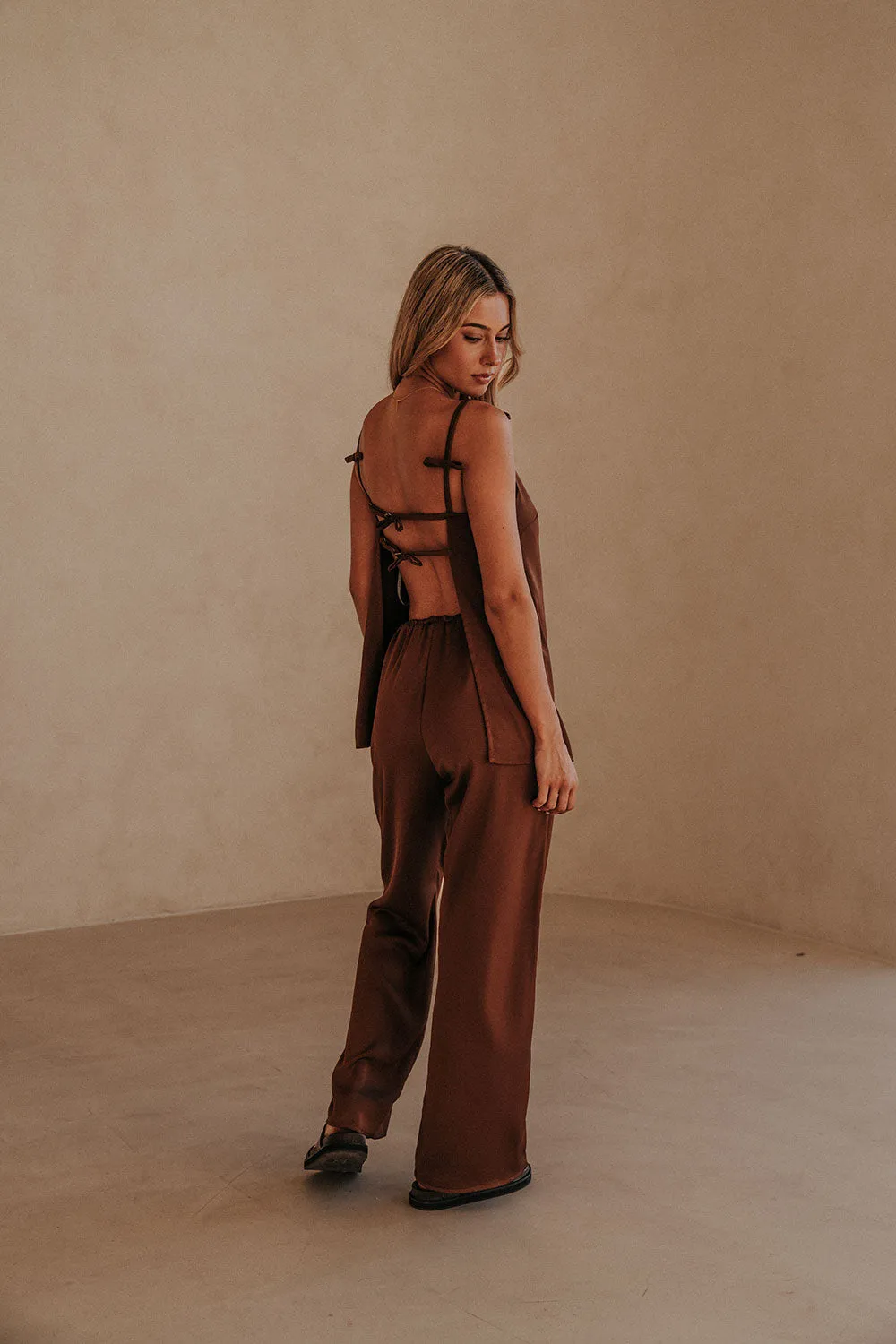 SAMPLE-Kinsley Jumpsuit - Chocolate sold by Sabo Skirt product image thumbnail 2