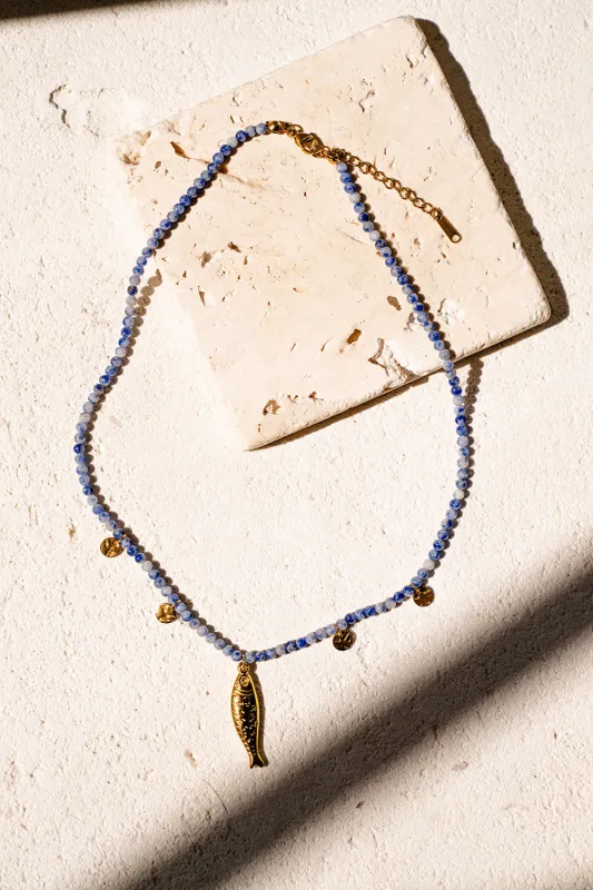 Sardinia Beaded Necklace sold by Sabo Skirt