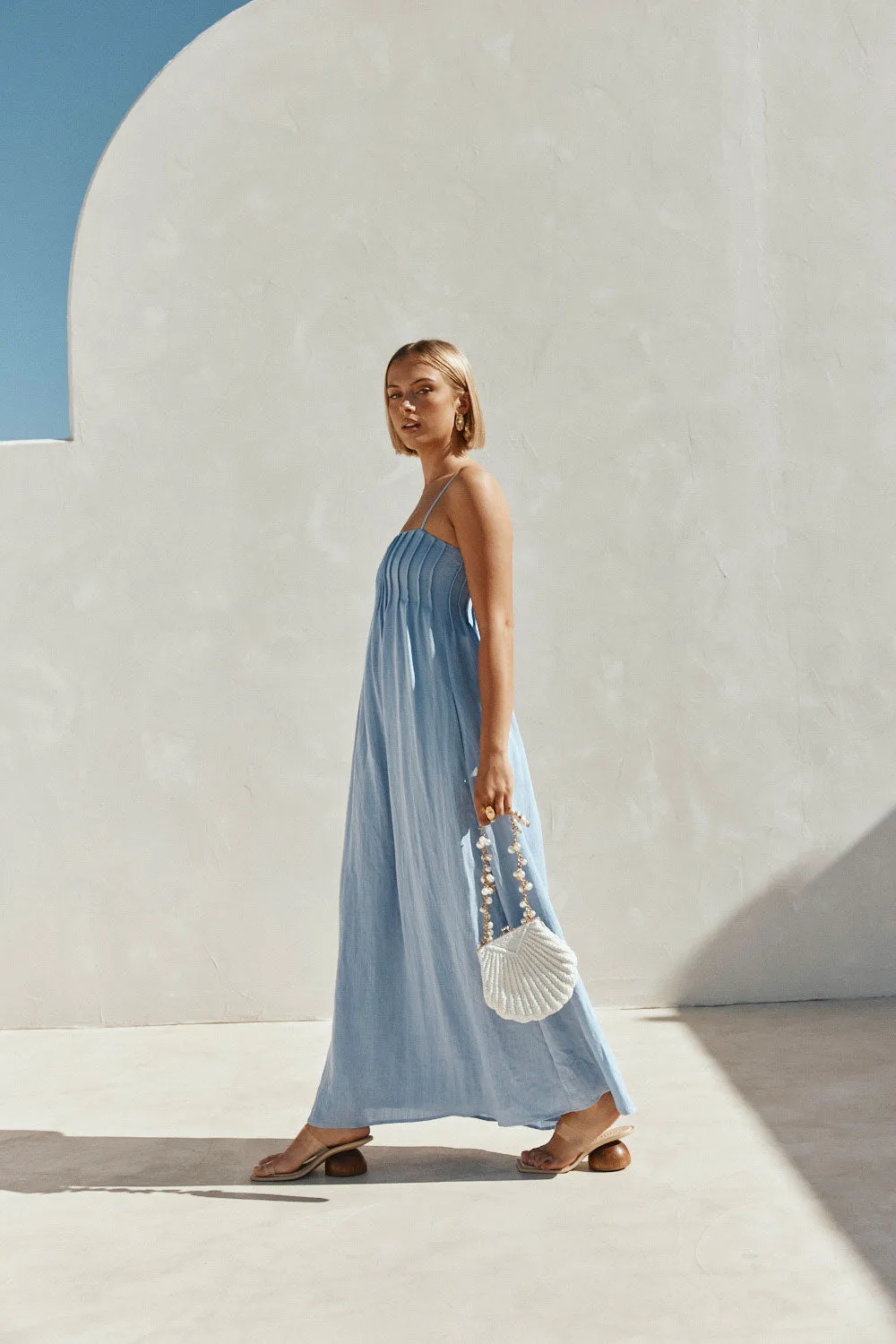 SAMPLE-Ada Dress - Blue sold by Sabo Skirt product image thumbnail 4