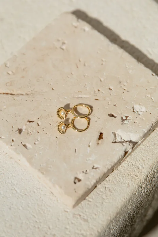 Shore Huggie Earrings sold by Sabo Skirt