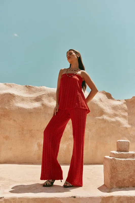 Athena Pants - Red sold by Sabo Skirt