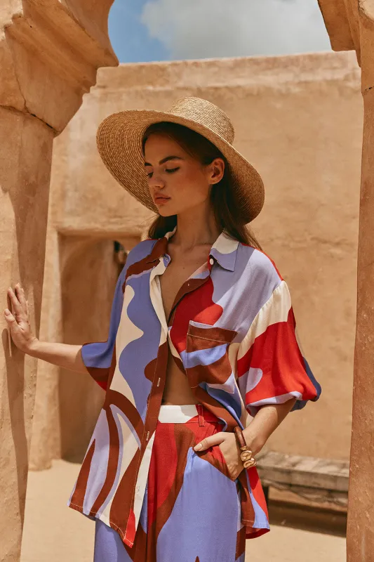 Dia Top - Valley Red sold by Sabo Skirt