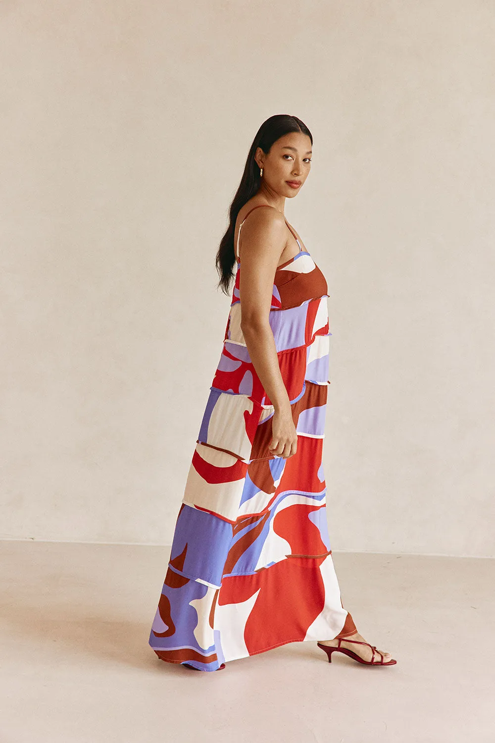 Aitana Dress - Valley Red sold by Sabo Skirt product image thumbnail 4