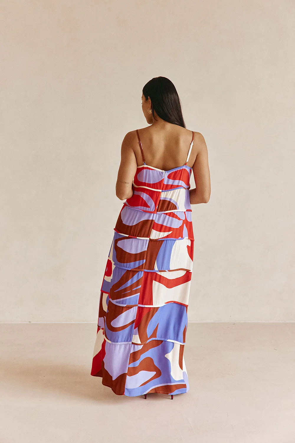 Aitana Dress - Valley Red sold by Sabo Skirt product image thumbnail 5