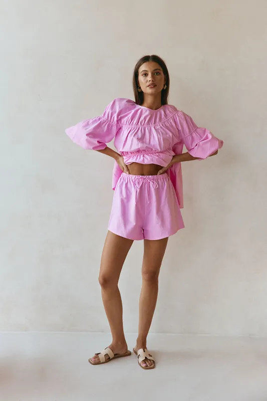 Akel Shorts - Pink sold by Sabo Skirt