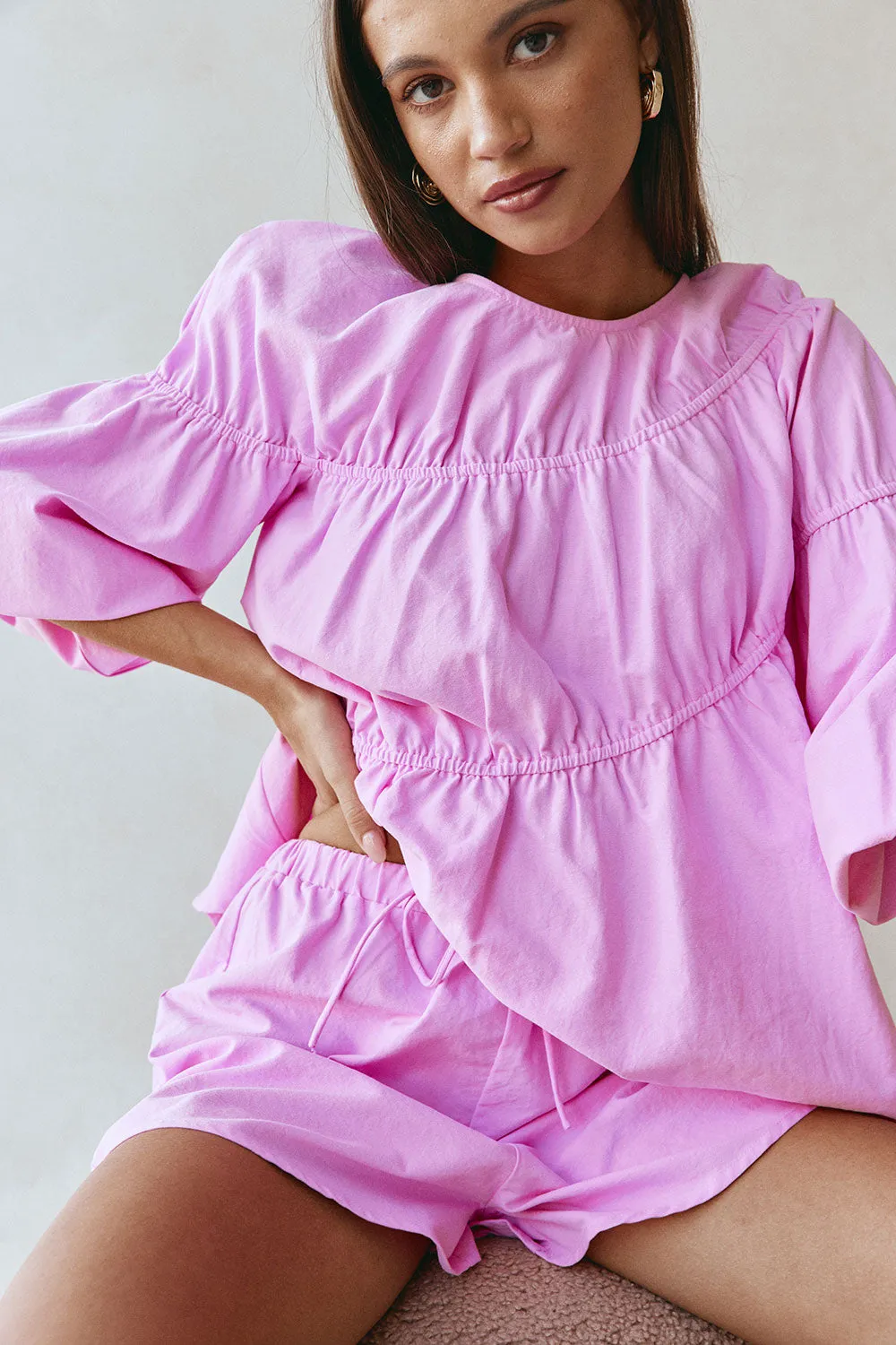 Akel Shorts - Pink sold by Sabo Skirt product image thumbnail 2