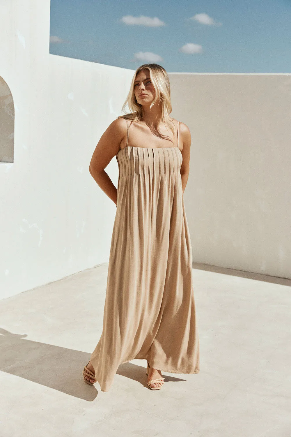 SAMPLE-Ada Dress - Tan sold by Sabo Skirt product image thumbnail 4