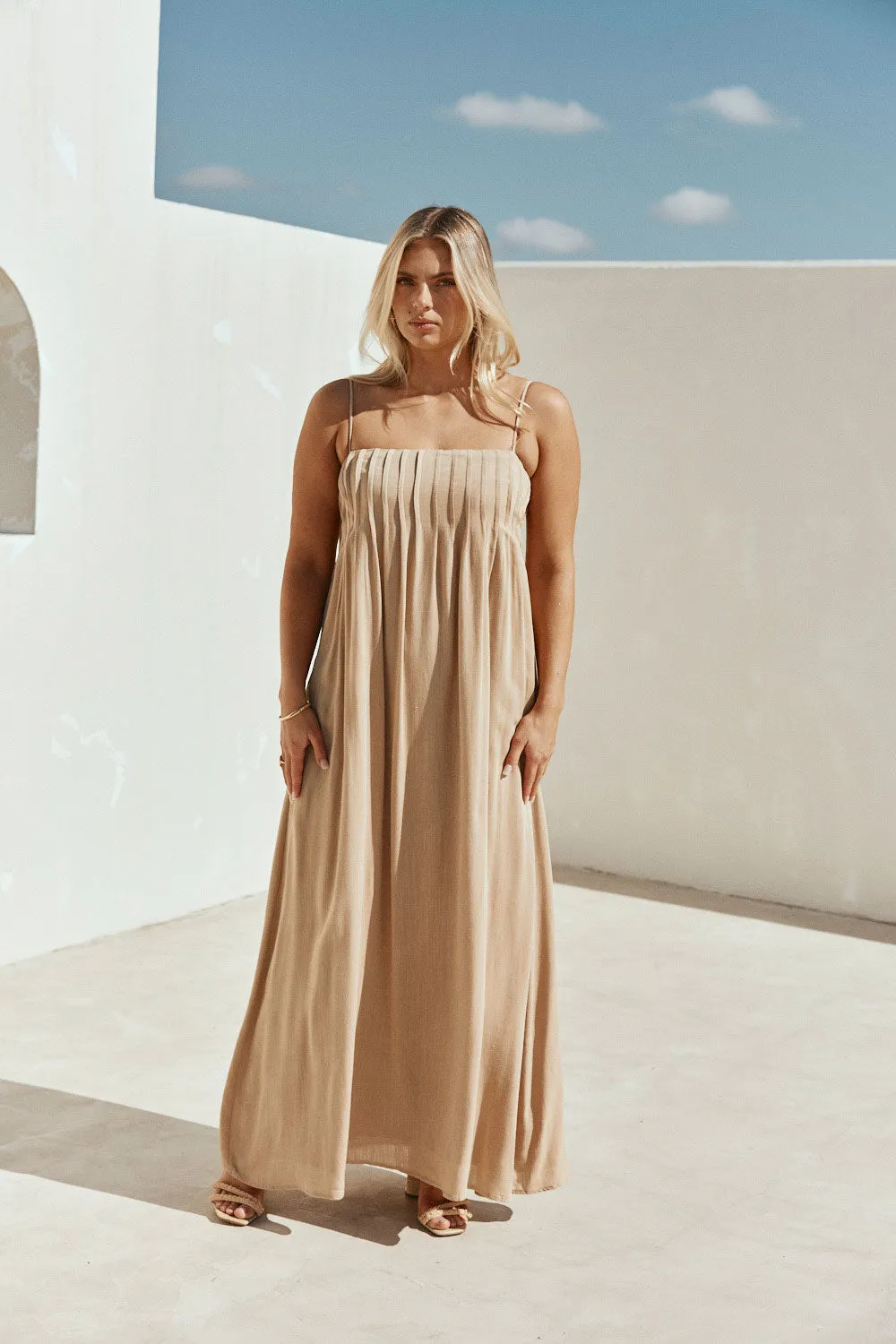 SAMPLE-Ada Dress - Tan sold by Sabo Skirt product image thumbnail 2