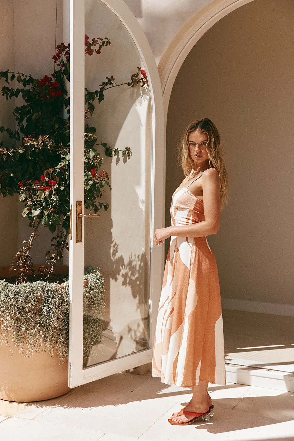 SAMPLE-Seme Dress - Peach Solanto sold by Sabo Skirt product image thumbnail 5