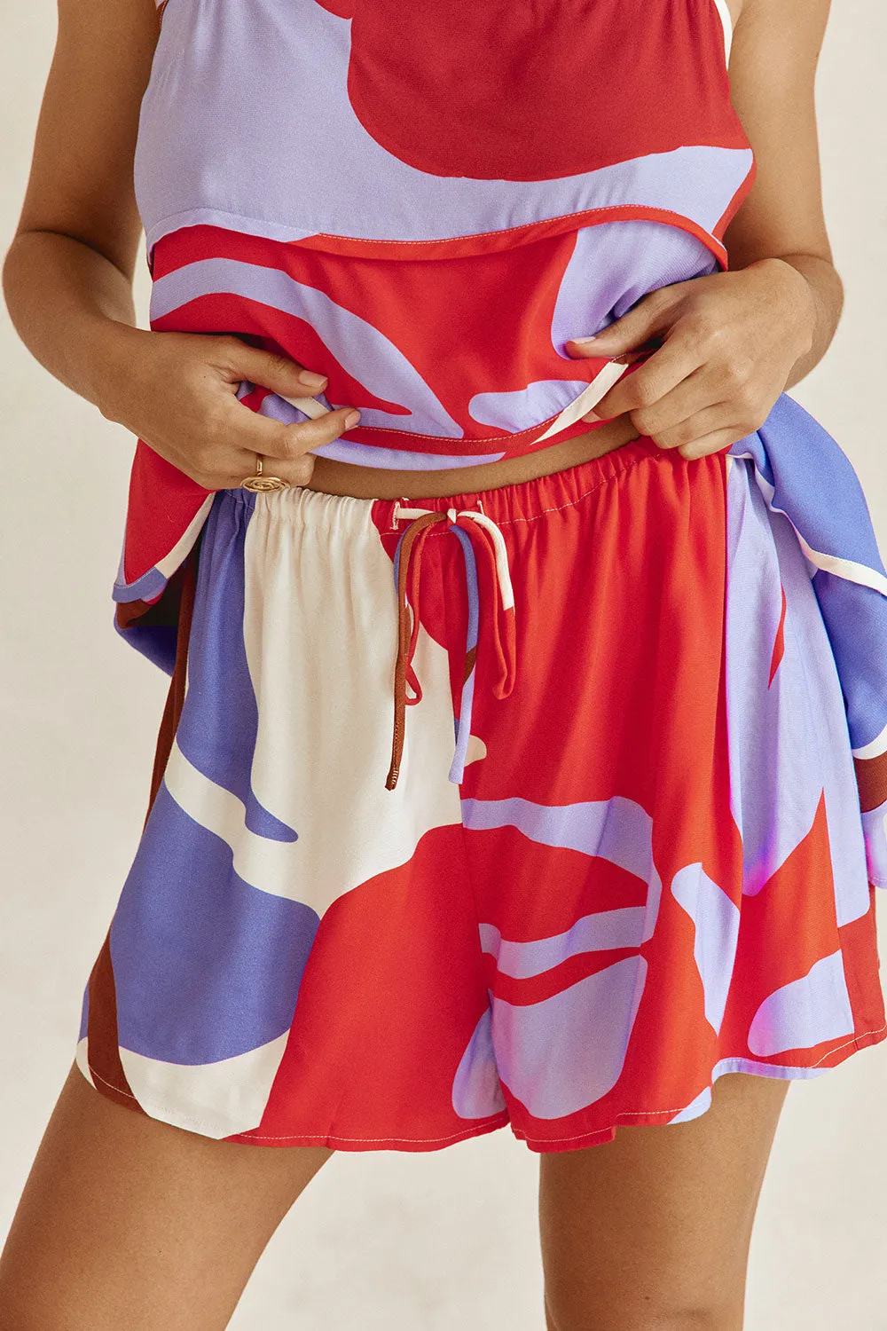 Vian Shorts - Valley Red sold by Sabo Skirt