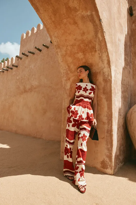 Del Mar Pants - Sienna Sunset made by Sabo Skirt