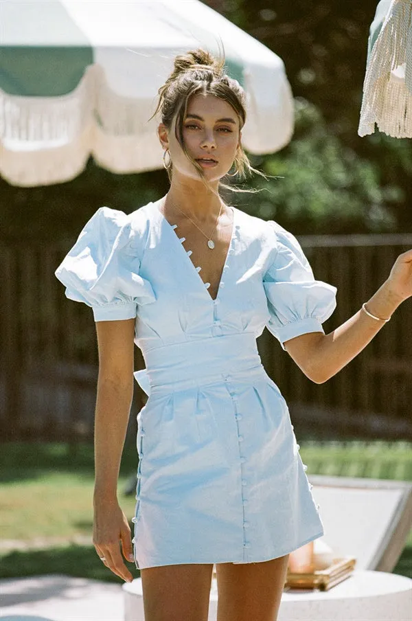 Kori Dress - Blue sold by Sabo Skirt