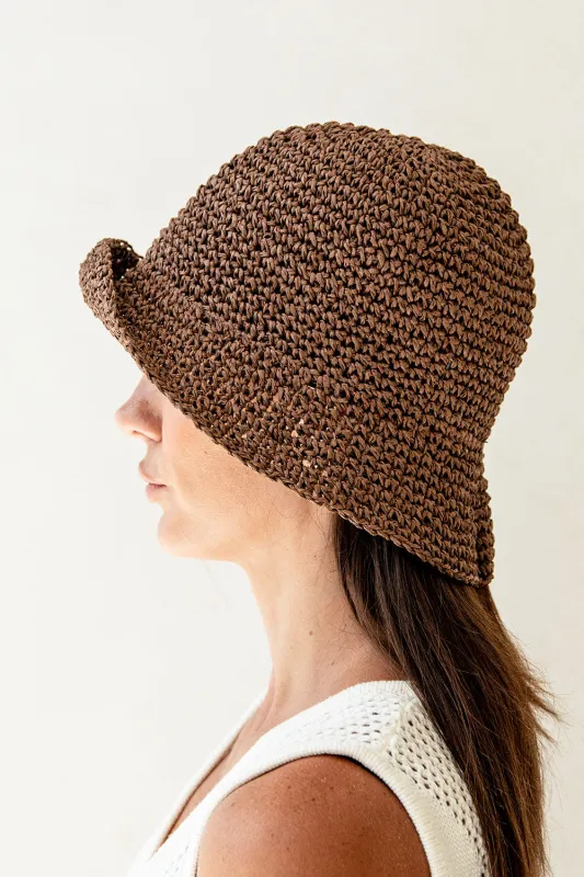 Simone Bucket Hat - Chocolate made by Sabo Skirt