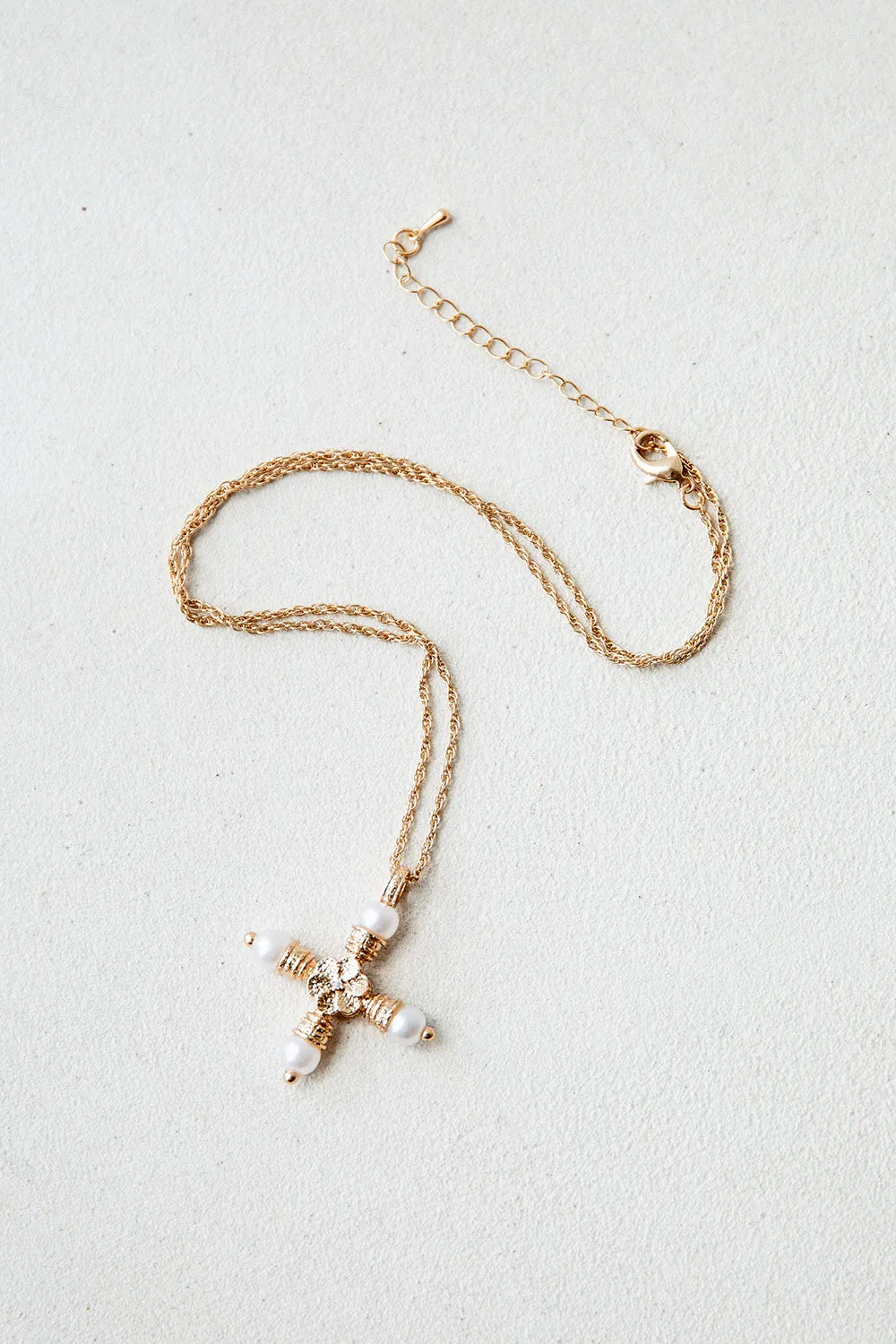 Pearla Cross Necklace sold by Sabo Skirt product image thumbnail 2
