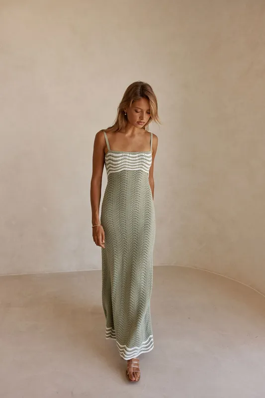 Scallop Knit Maxi Dress made by Sabo Skirt