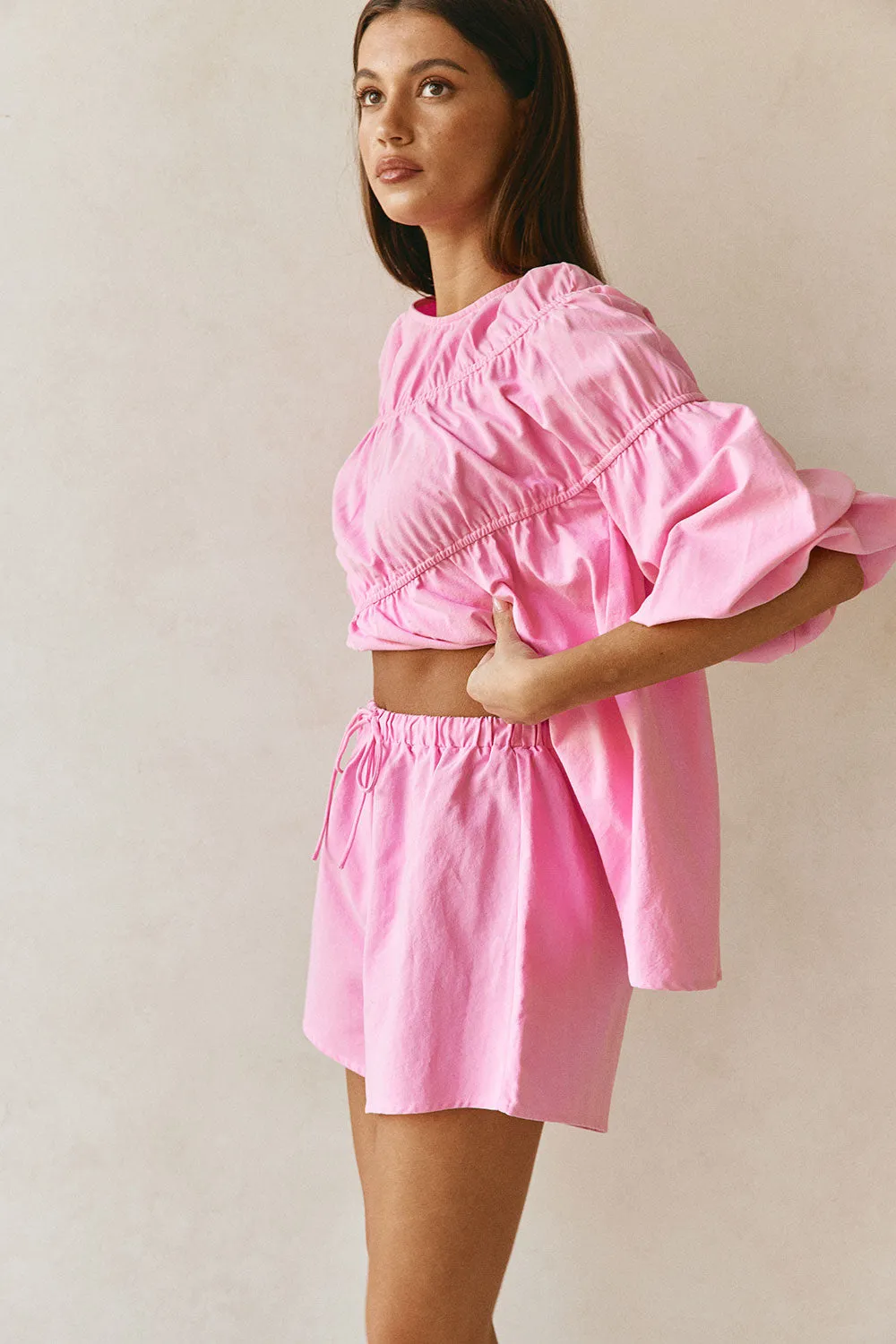 SAMPLE-Akel Shorts - Pink sold by Sabo Skirt product image thumbnail 5