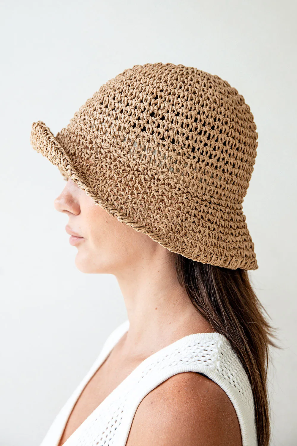 Simone Bucket Hat - Natural sold by Sabo Skirt product image thumbnail 4