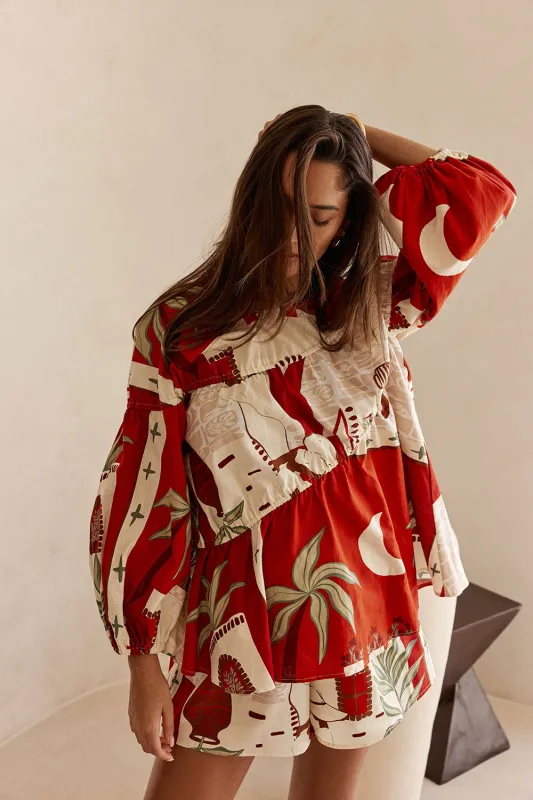 Belinda Top - Palma Vista made by Sabo Skirt