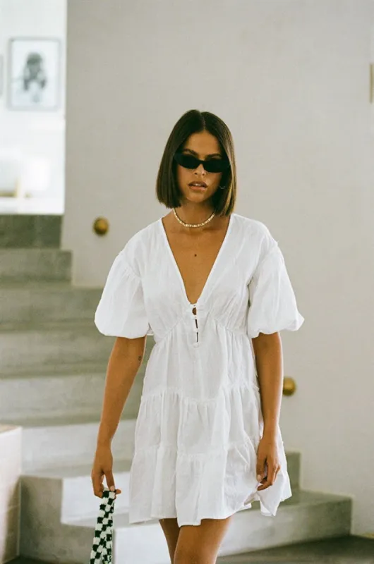 SAMPLE-Tarelle Dress - White sold by Sabo Skirt