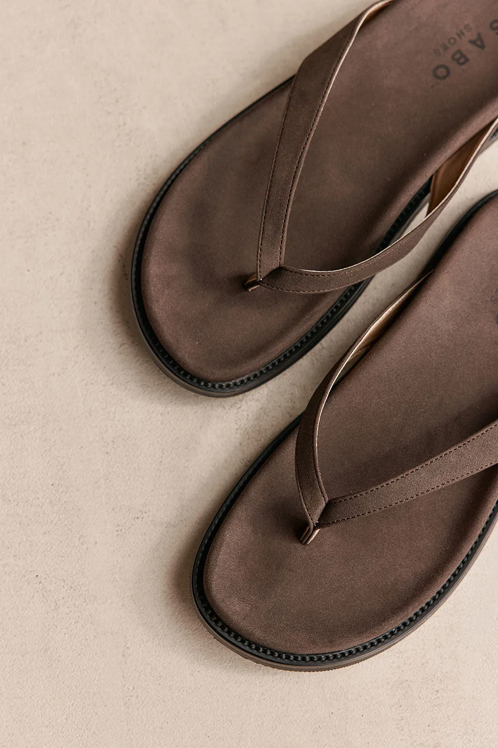 Kia Sandals - Chocolate sold by Sabo Skirt product image thumbnail 4