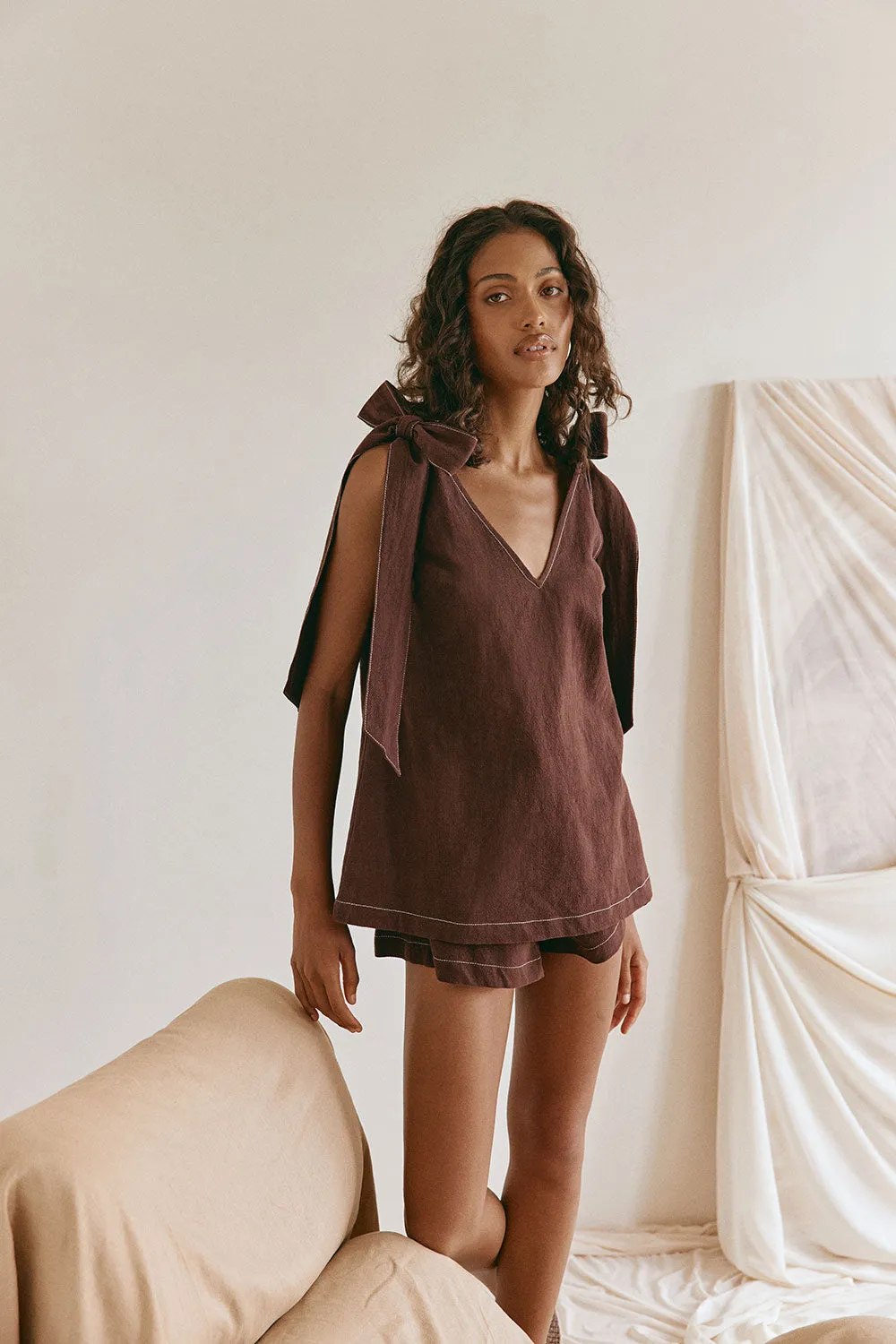 Elixir Top - Chocolate sold by Sabo Skirt