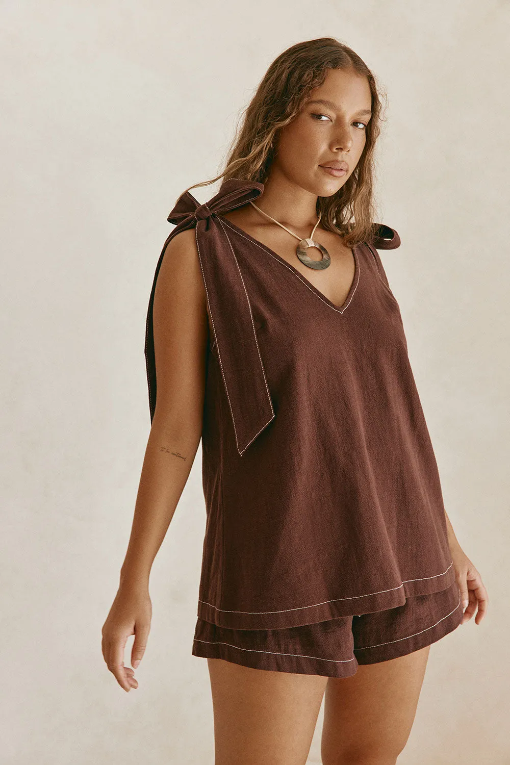 Elixir Top - Chocolate sold by Sabo Skirt product image thumbnail 3