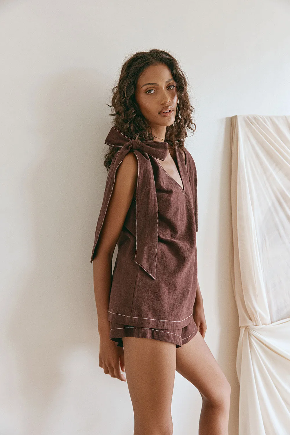 Elixir Top - Chocolate sold by Sabo Skirt product image thumbnail 5