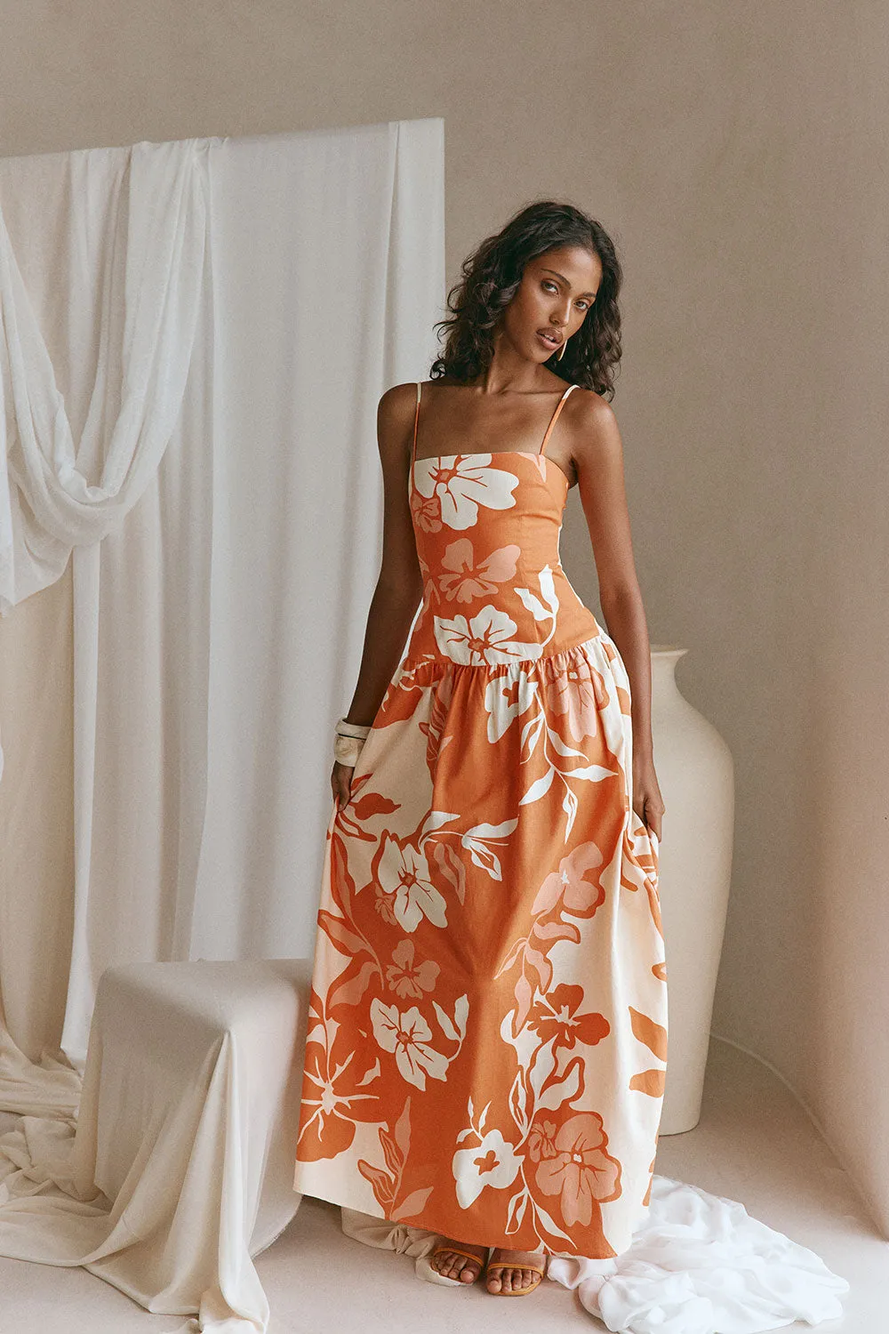 Samia Dress - Sunset Botanica sold by Sabo Skirt product image thumbnail 3