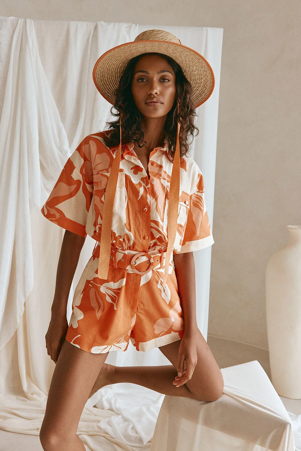 Nikita Playsuit - Sunset Botanica sold by Sabo Skirt product image thumbnail 3