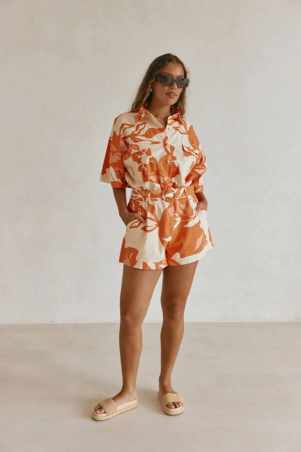 Nikita Playsuit - Sunset Botanica sold by Sabo Skirt product image thumbnail 4