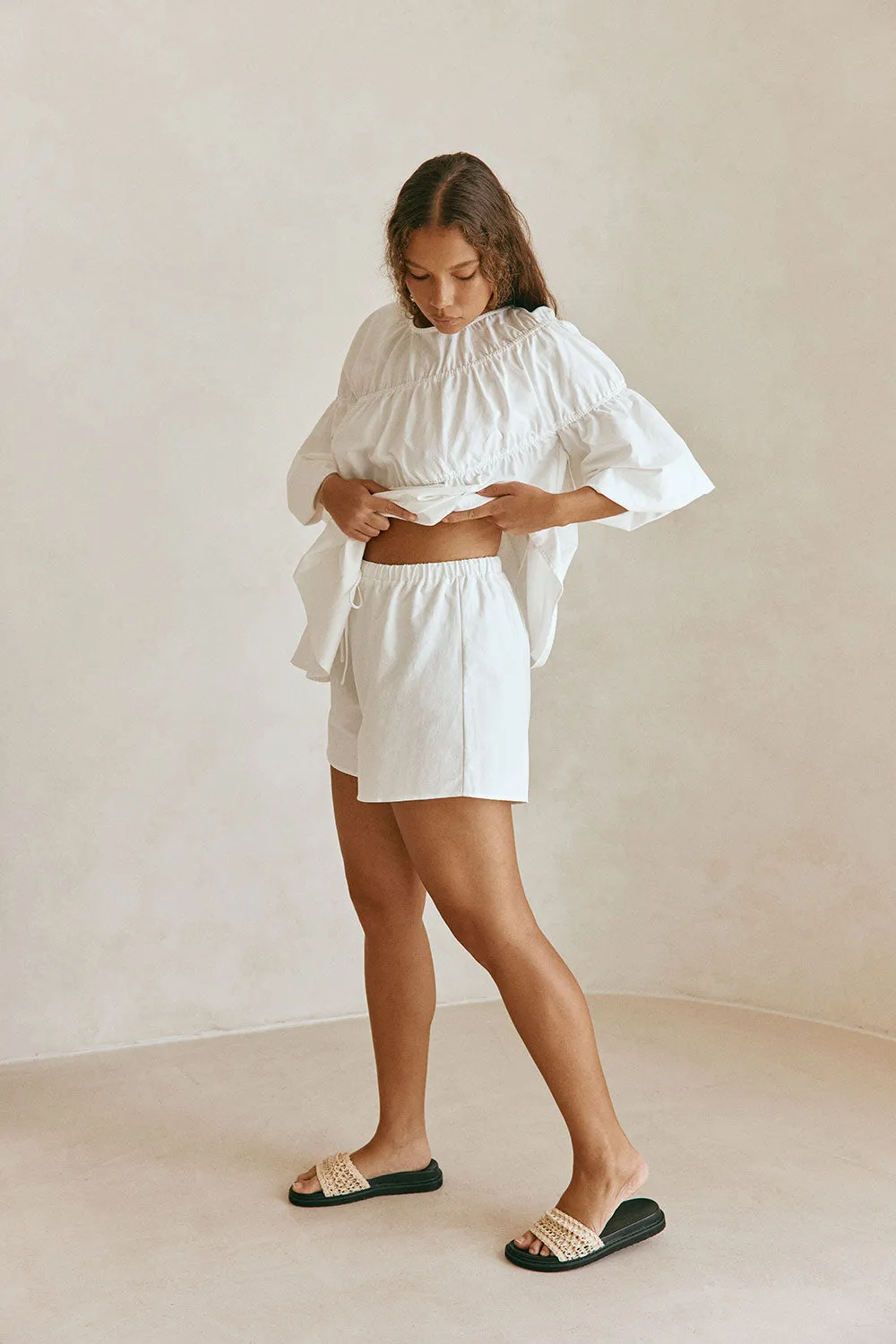 Akel Shorts - White sold by Sabo Skirt product image thumbnail 2